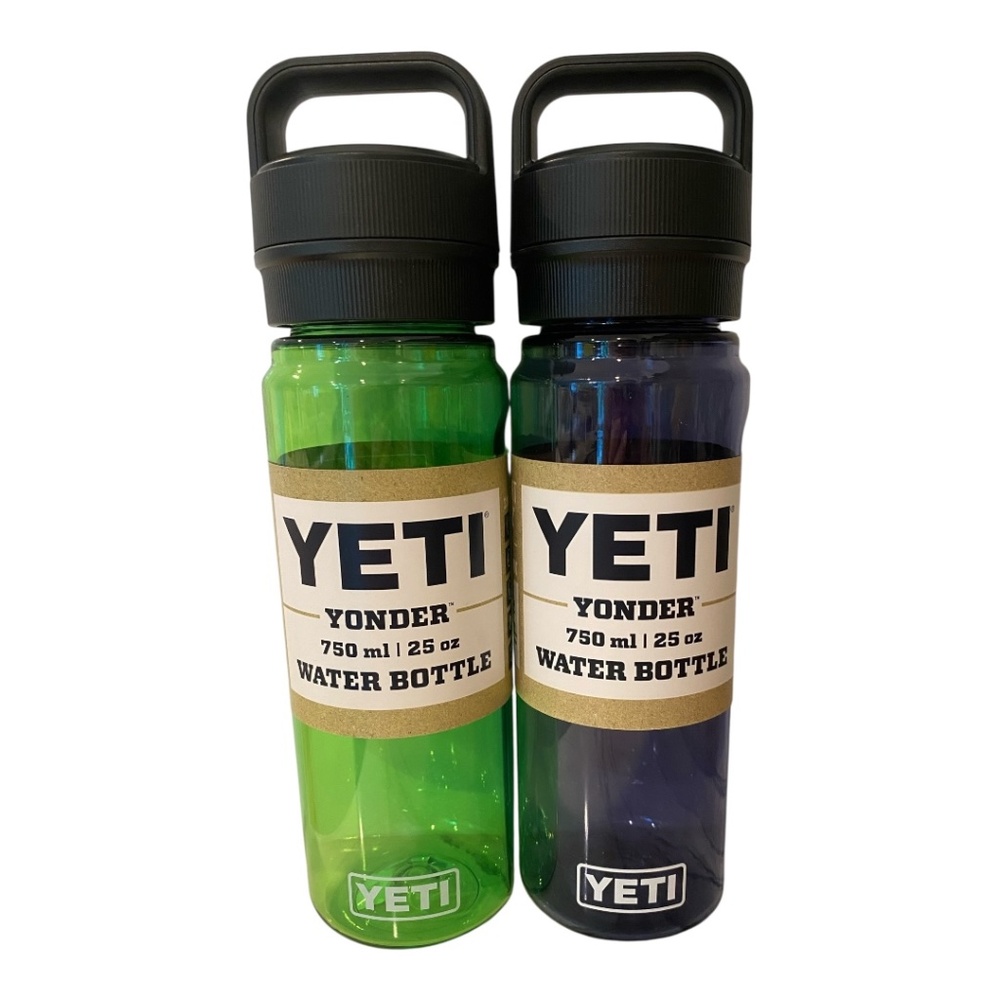 Lot of 2 NWT Yeti Yonder 25oz Water Bottles with Chug Cap – Canopy Green + Navy